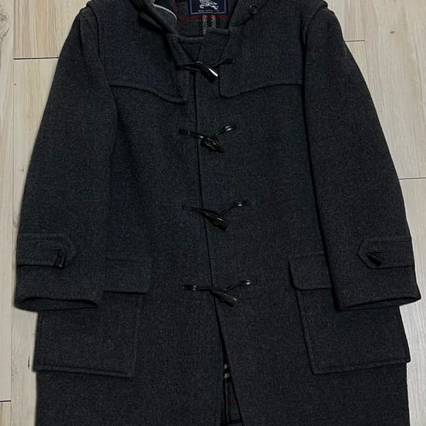버버리 더플코트 / 차콜 / 100