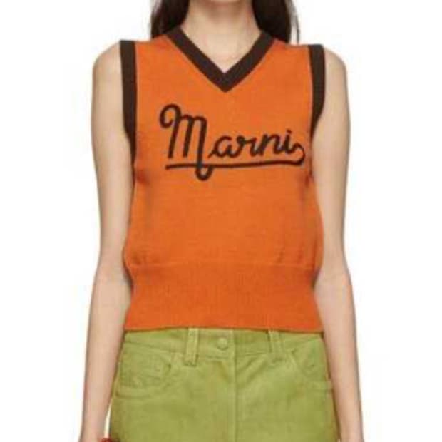 [40] 마르니 브이넥 스웨터 캐럿 니트조끼