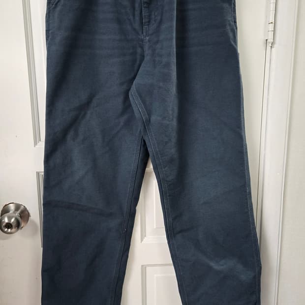 칼하트 싱글니 워크팬츠 블루