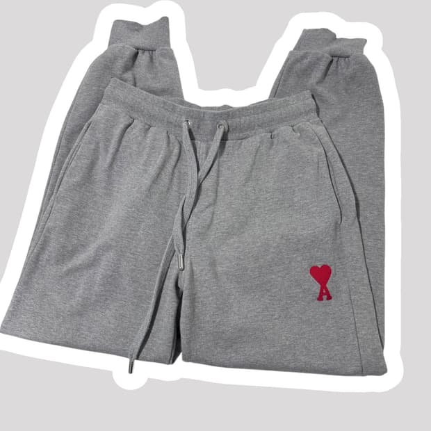 정품 아미 그레이 조거 팬츠