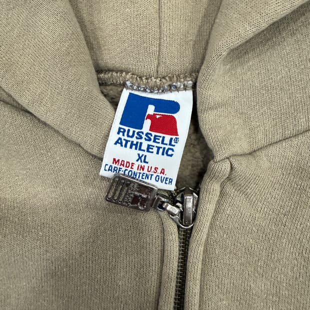 러셀 후드 집업 탄