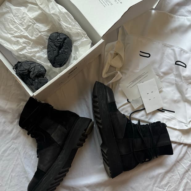 구이디 guidi 25FW army 홀스 그레인 부츠 44