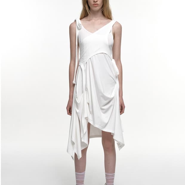 Nache, 2-piece flow dress (ivory)