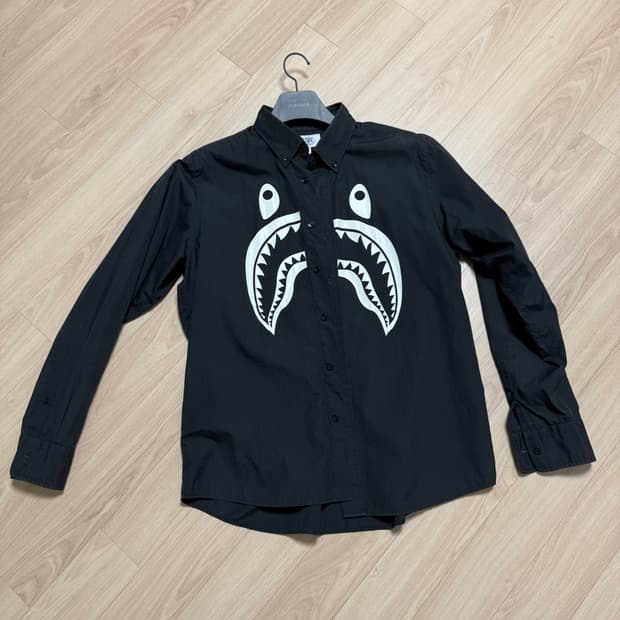 베이프 샤크 셔츠 블랙 XL