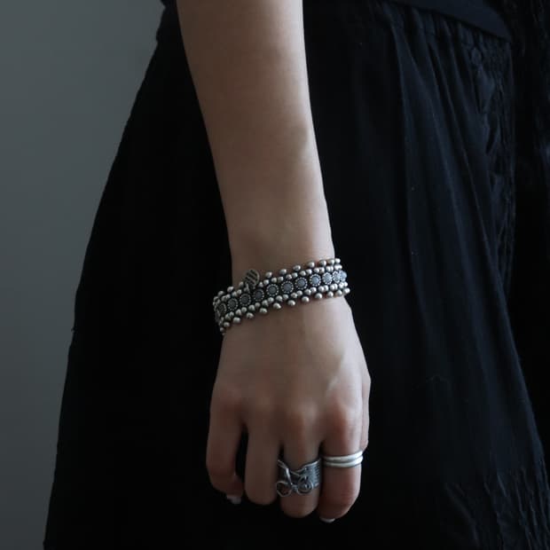 [Philippe Audibert] Silver Stone Bangle