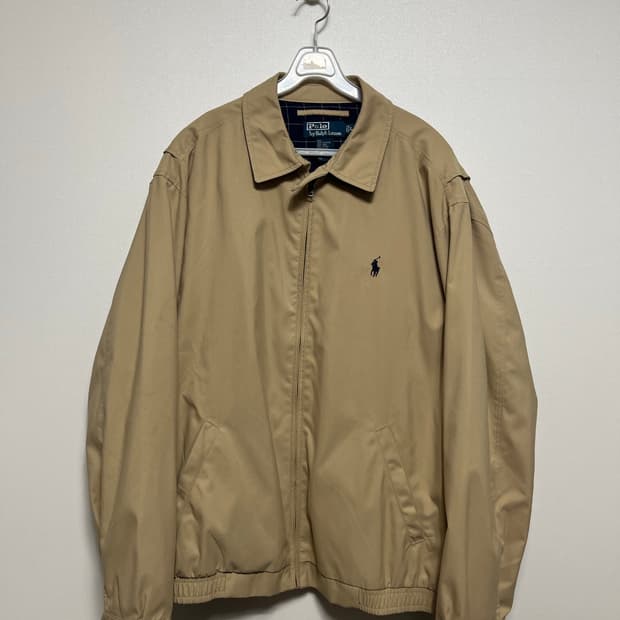 폴로 랄프로렌 베이지 봄버 자켓 L