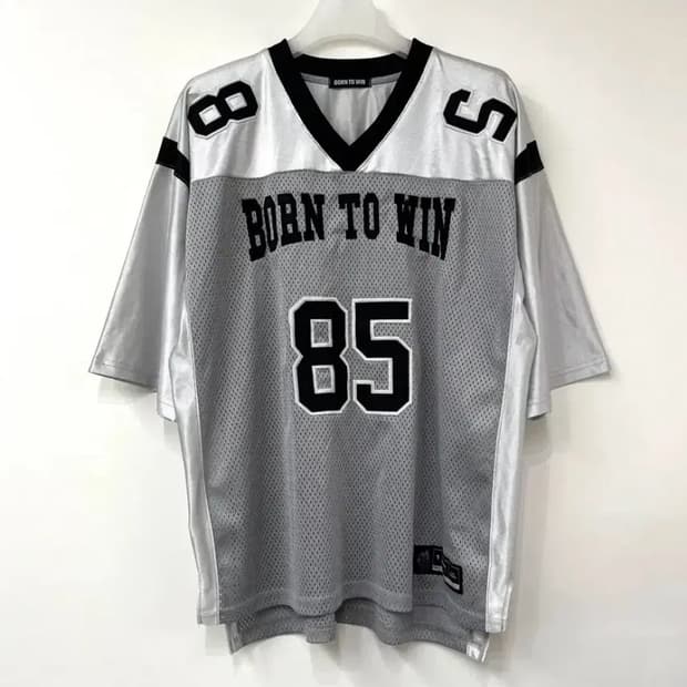 본투윈 실버 럭비 저지 반팔 티셔츠 2