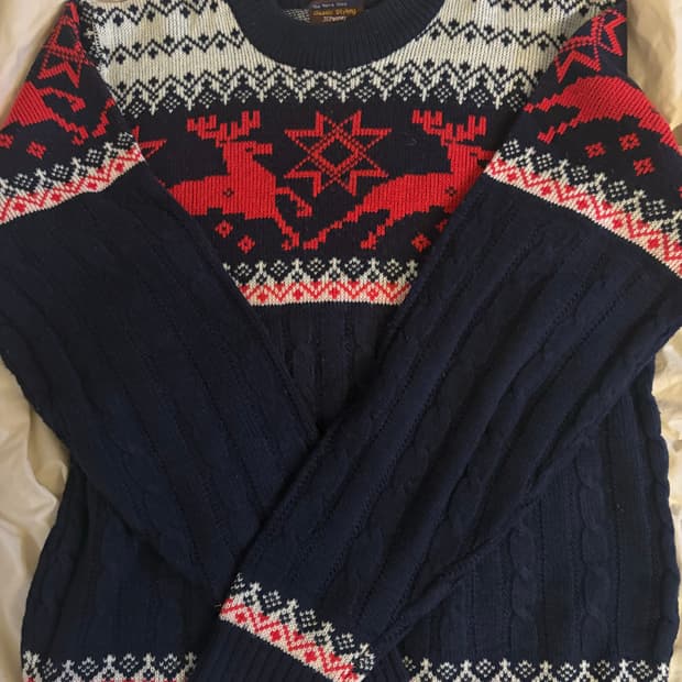 7~80s JC PENNEY 노르딕 패턴 니트