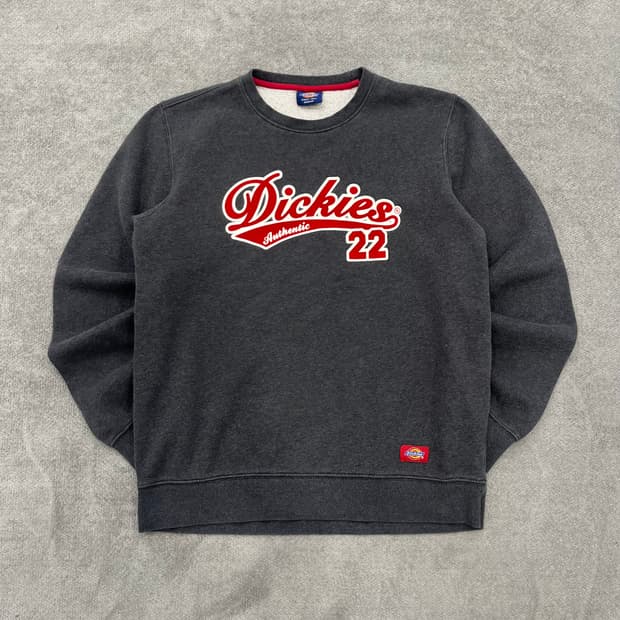 M 디키즈 맨투맨 티셔츠 차콜