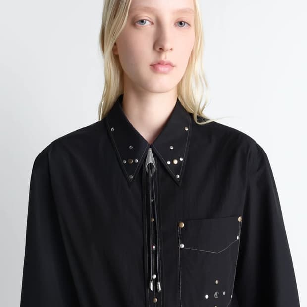 르메르 26ss 스네이크 볼로 타이 목걸이/실버