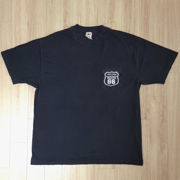 90s 루트66 시가렛 포켓 티셔츠 (빈티지 밴드티)