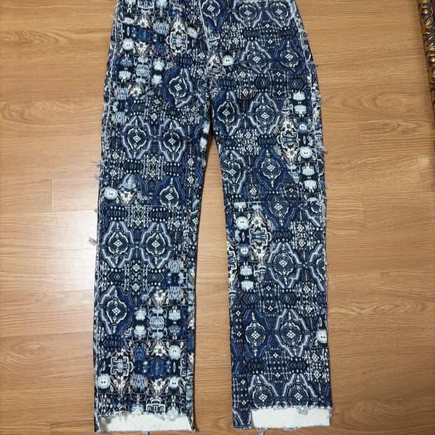 자카드 팬츠