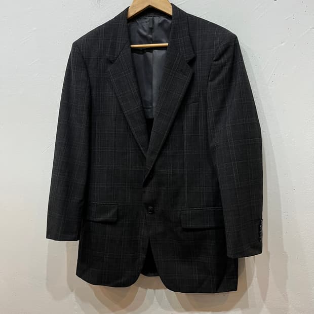 커스텀멜로우 체크 블레이저 자켓