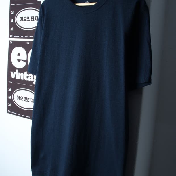 (XL-2XL) 유니클로 반팔 티셔츠 U라인 새상품 블루-H32744