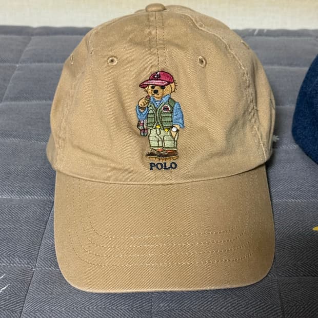 폴로 베어 모자 캡 베이지 데님 그린 polo cap