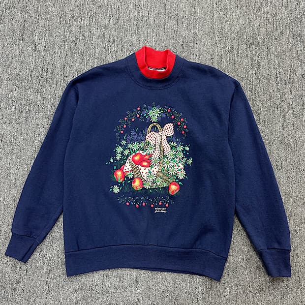 빈티지 기모 맨투맨 