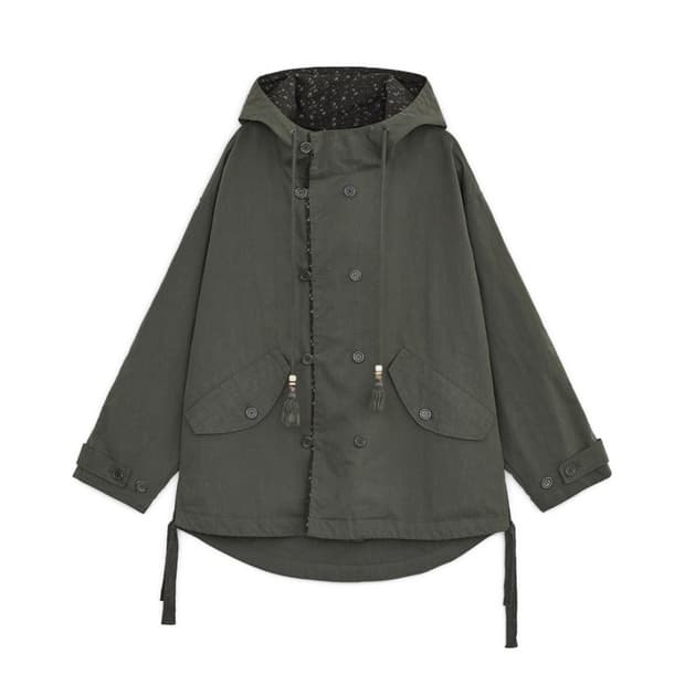 허그유어스킨 워시드 필드 자켓 카키