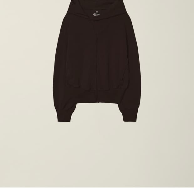 누마레 커브드 후드집업 브라운 L