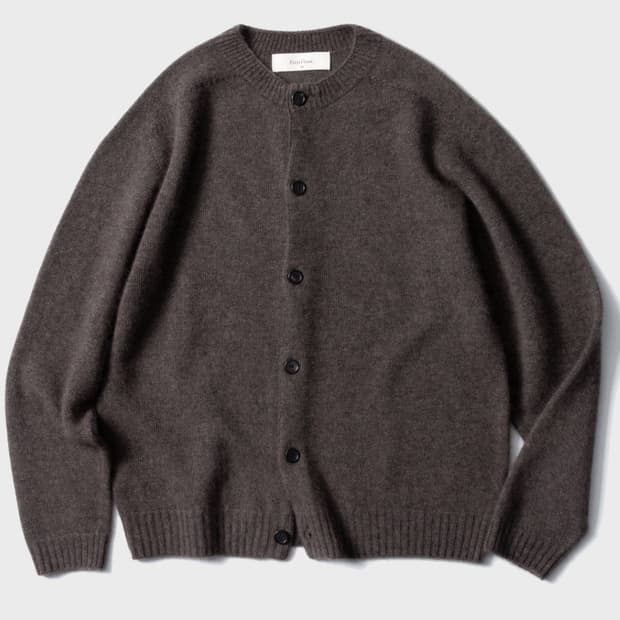 퍼스트플로우 베이비 알파카 가디건(애쉬 브라운) 44사이즈