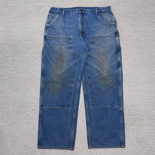 (42X32) 빈티지 칼하트 더블니 B73 DST 데님팬츠