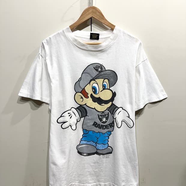 90's Nintendo x NFL 슈퍼마리오 반팔 티셔츠