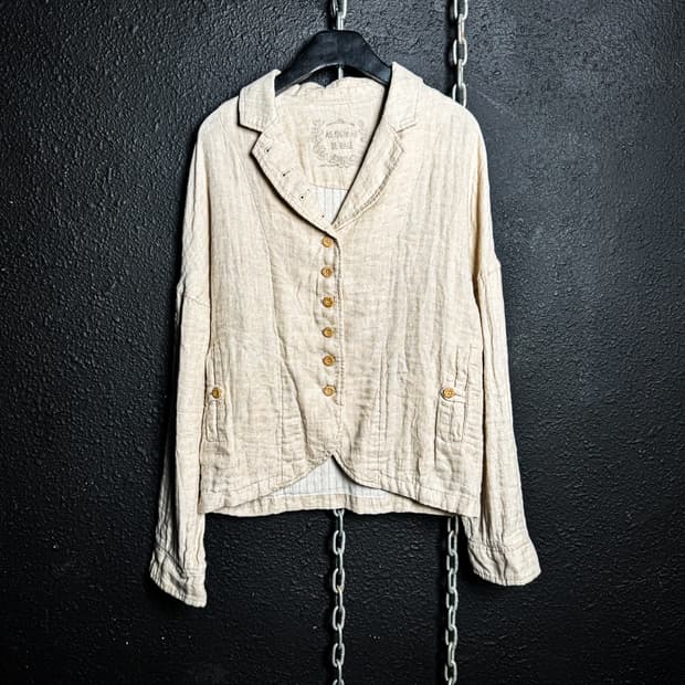 AS KNOW AS DE BASE – Natural Linen Jacke