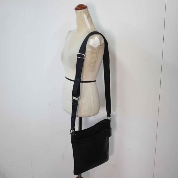 B-10598/코치 정품 남성용 가죽 메신저백