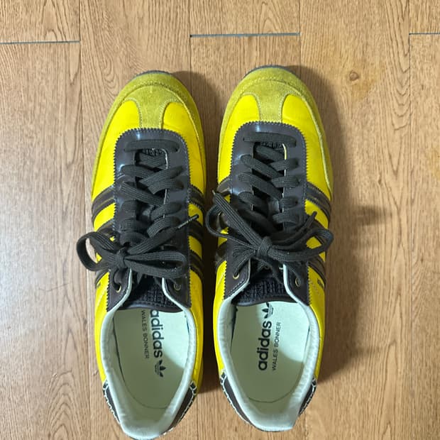 아디다스 웨일즈보너 재팬 옐로우 280