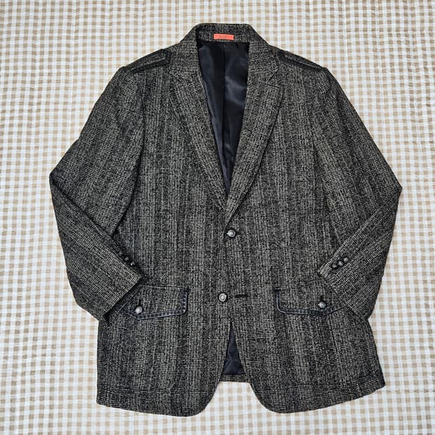 바쏘 울 블레이저 자켓 남자100