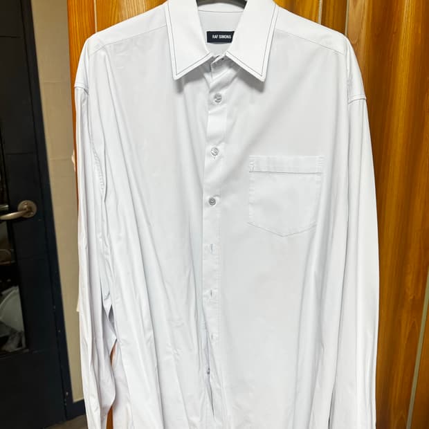 라프시몬스 엑스트라 빅 셔츠 블루 48