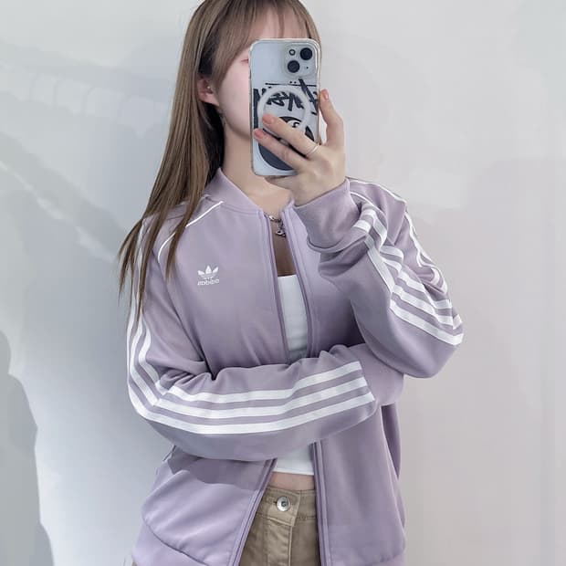 아디다스 파이어버드 연보라 트랙탑