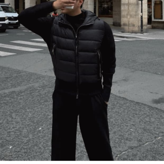 luvant 니트패딩 블랙 L사이즈