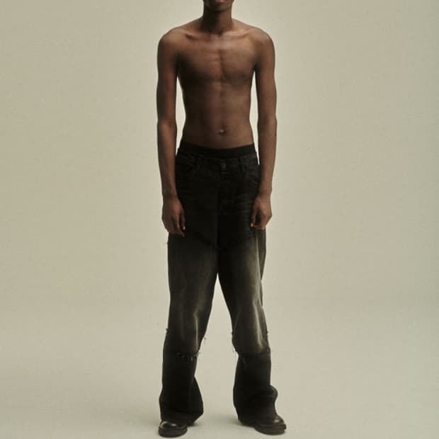 P.L.N. 로우크로치 데님 XL