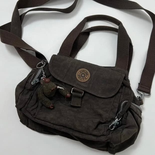 키플링 빈티지 크로스백 숄더백 브라운