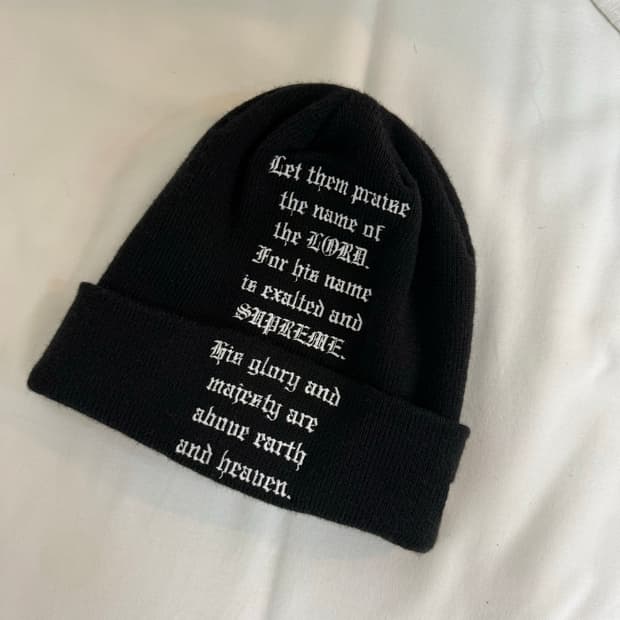 슈프림 뉴에라 삼 비니 Supreme Psalm Beanie