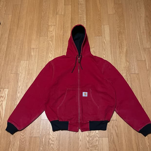 [L] 90s USA 빈티지 칼하트 액티브 자켓 JR100 Red