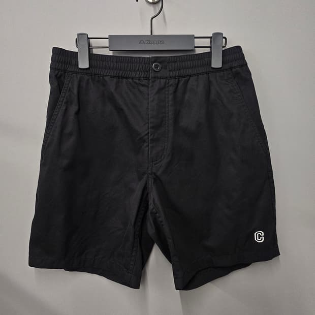커버낫 로고 레귤러 치노팬츠 블랙