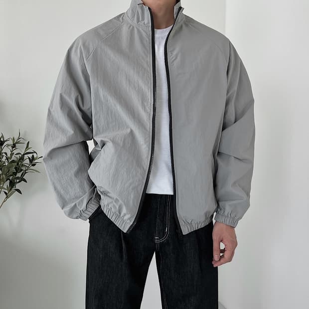 (새상품) RODENTY 그레이 바람막이 M (95~100)