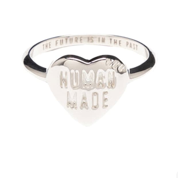 휴먼메이드 하트 실버 링 반지