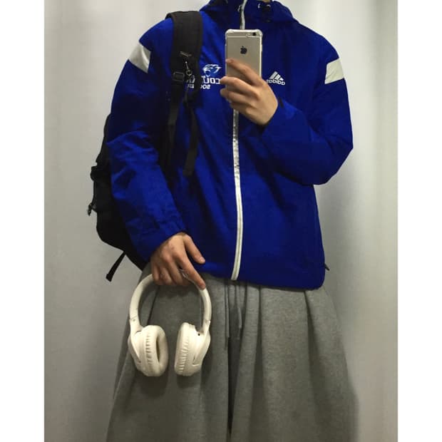 Adidas 아디다스 올드스쿨 팀 배색 바람막이