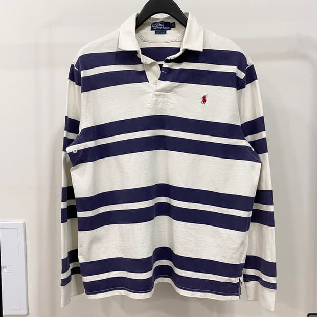 폴로 랄프로렌 스트라이프 럭비티