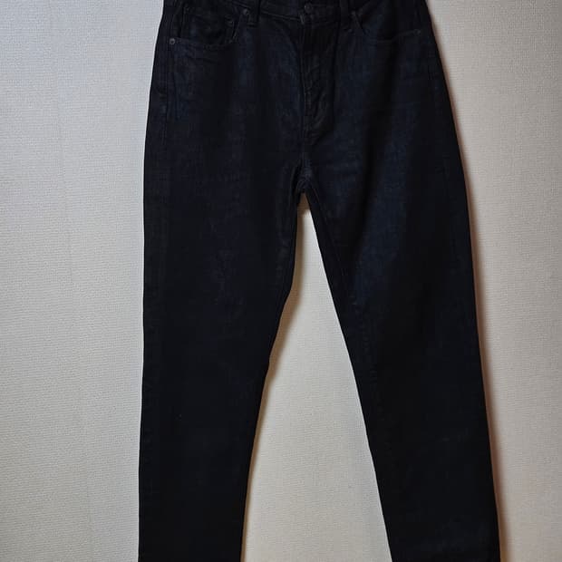 유니클로 레귤러핏 블랙 진 청바지 31