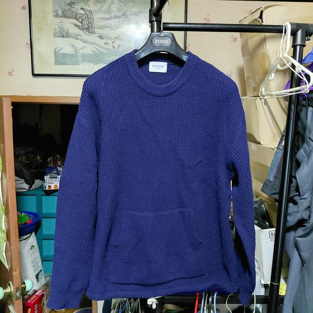 [쥬시꾸뛰르]캥거루포켓 울 니트 여자F(프리)사이즈