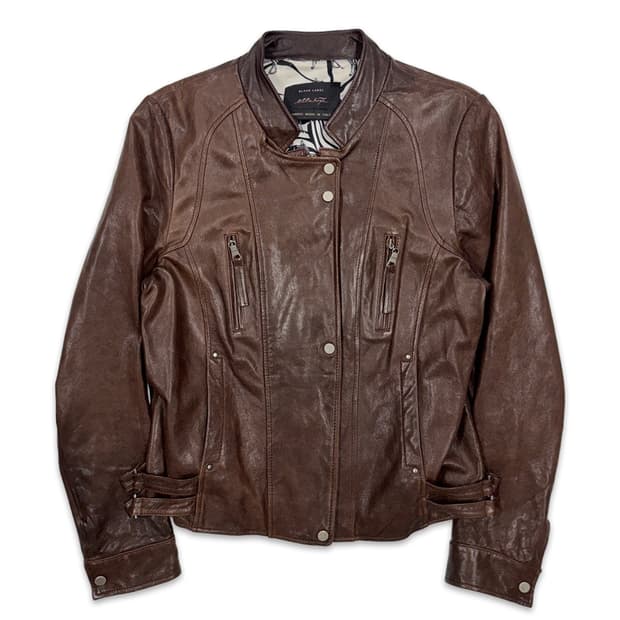 빈티지 이테리 양가죽 바이커 자켓