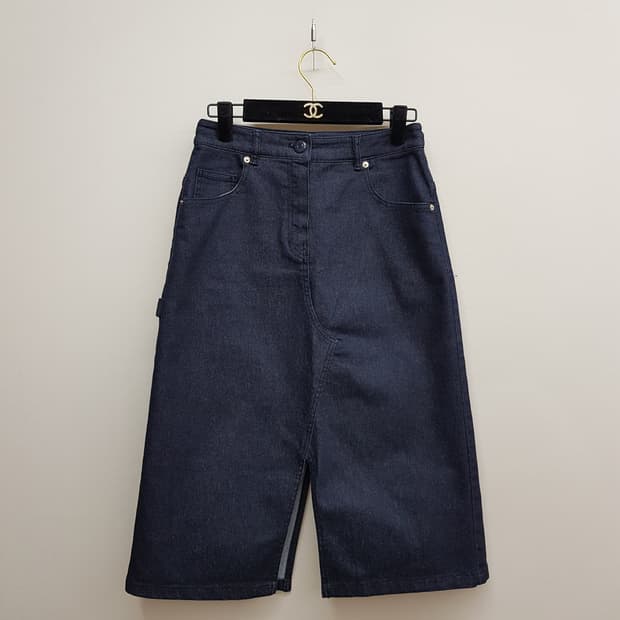 한섬 더스토어 2022 데님 빅스릿 스커트 64-94사이즈