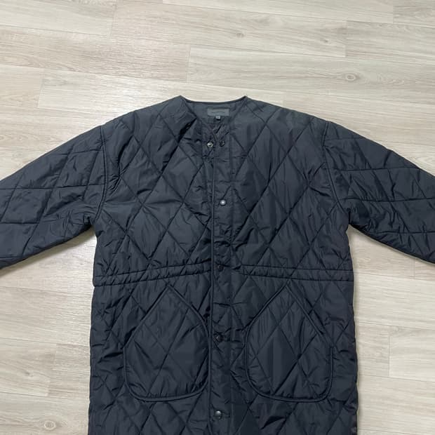 세컨모놀로그 퀼팅 롱 점퍼 m 내피 라이너 깔깔이 패딩