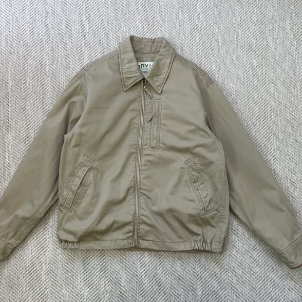 오르비스 레더 카라 블루종 봄버자켓 