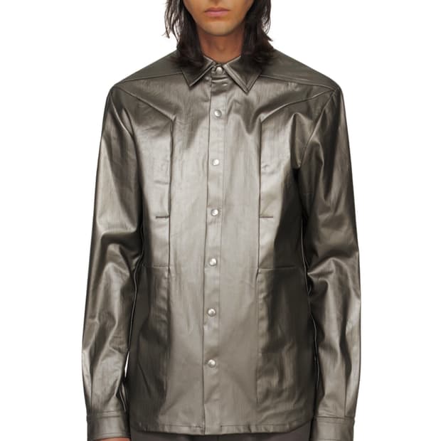 [52]릭오웬스 24ss 셔츠 자켓/다크 메탈