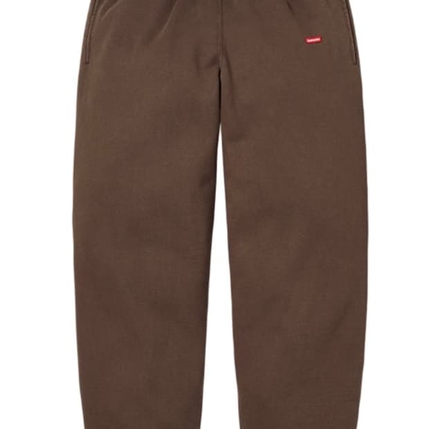 25FW 슈프림 스몰 박스 스웻팬츠 브라운 S