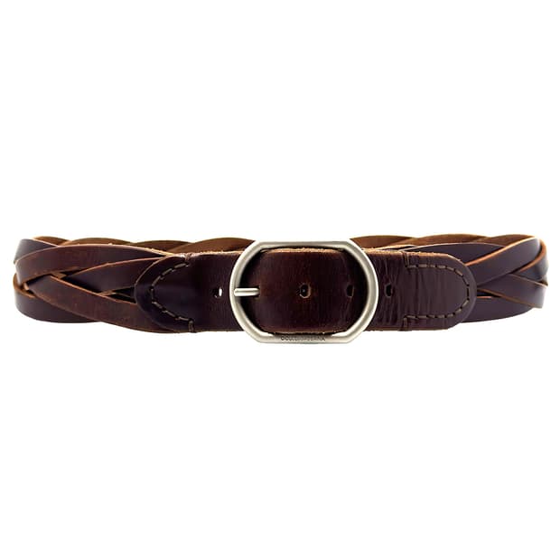 Dolce&Gabbana Braided Leather Belt/ 90